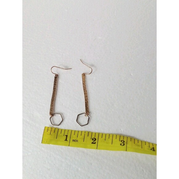 Long Hook With Round Accent Earrings Selling Is Non-verified Unique Design - Picture 4 of 6